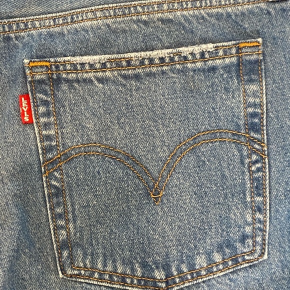 Levis Premium Wedgie 31 Straight Jeans Women's Big E denim Button Fly - Picture 6 of 9